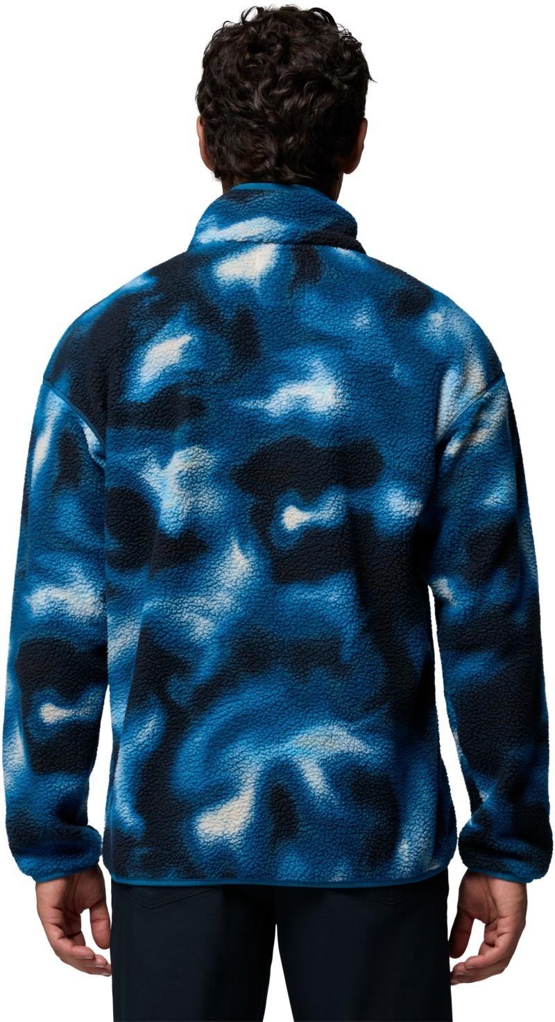 Helvetia II Printed Half Snap Fleece - Mens - phoenix blue dyeflow 1