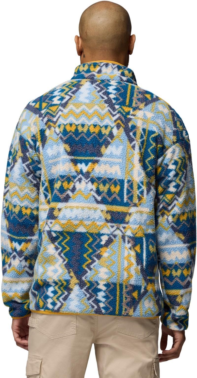 Helvetia II Printed Half Snap Fleece - Mens - phoenix blue geomix 1