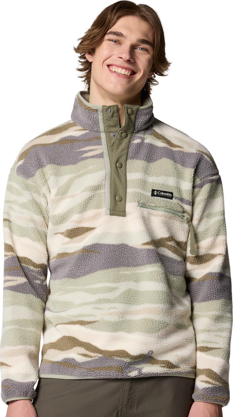 Helvetia II Printed Half Snap Fleece - Mens - safari rouge valley 1