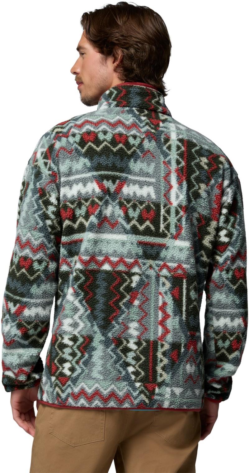 Helvetia II Printed Half Snap Fleece - Mens - sedona sage geomix 1