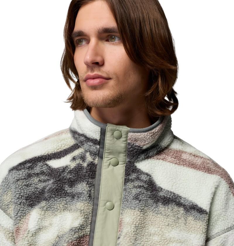 Helvetia II Printed Half Snap Fleece - Mens - sedona sage summits 1