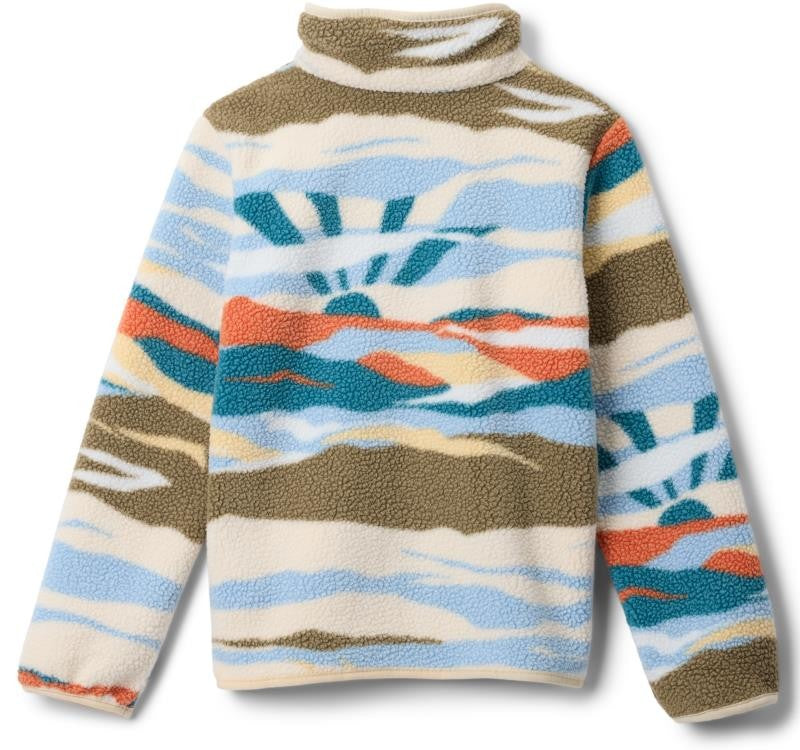 Helvetia II Printed Half Snap Fleece - Youth - chalk rogue valley 1