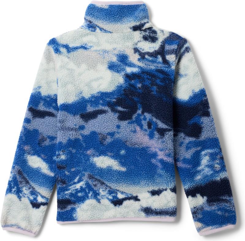 Helvetia II Printed Half Snap Fleece - Youth - collegiate navy dreaming / stormwatch 1