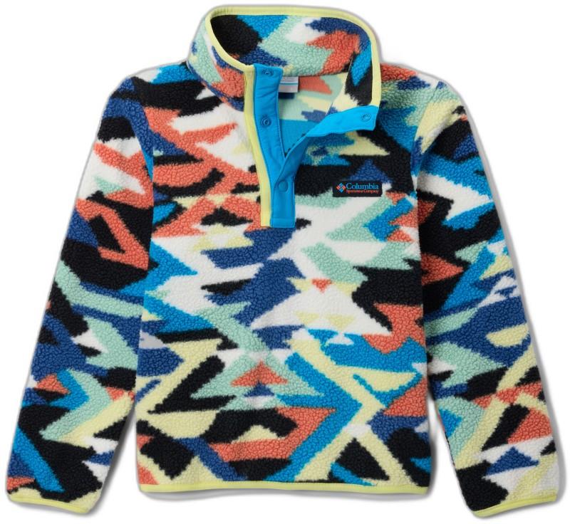 Helvetia II Printed Half Snap Fleece - Youth - compass blue reflections / compass blue 1