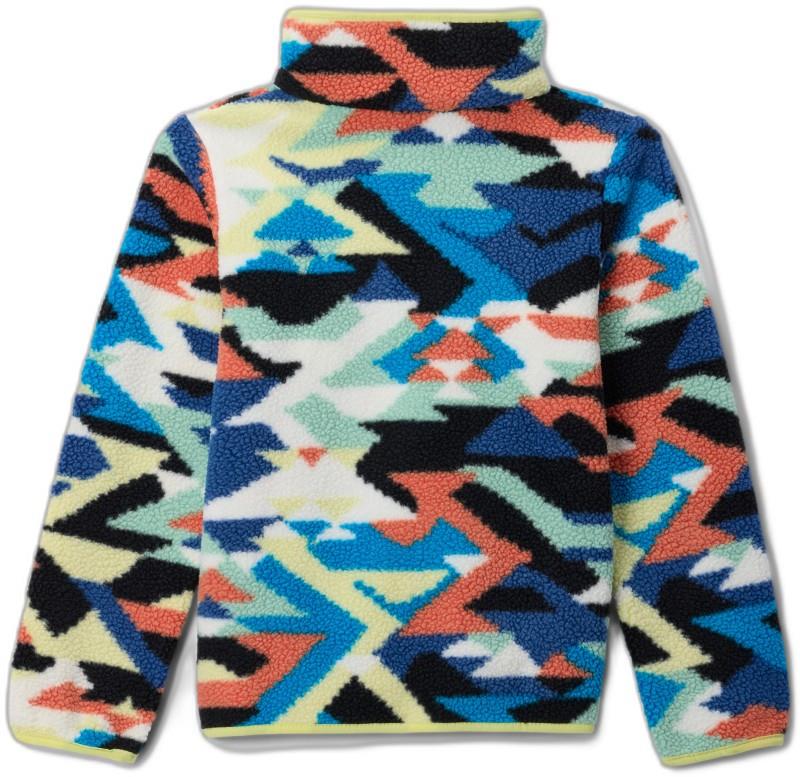 Helvetia II Printed Half Snap Fleece - Youth - compass blue reflections / compass blue 1