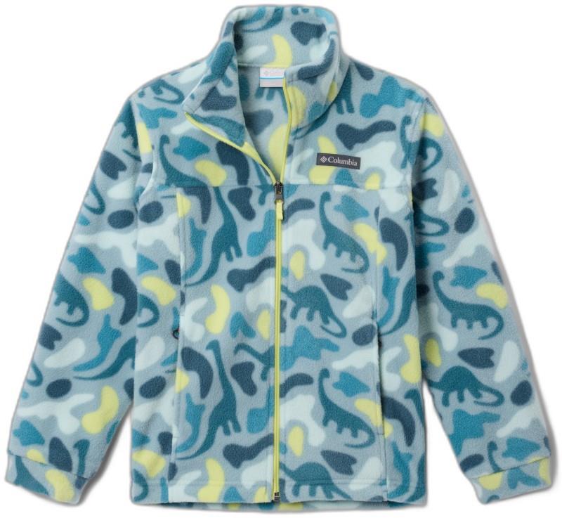 Helvetia II Printed Half Snap Fleece - Youth - crushed blue sisters / everblue 1
