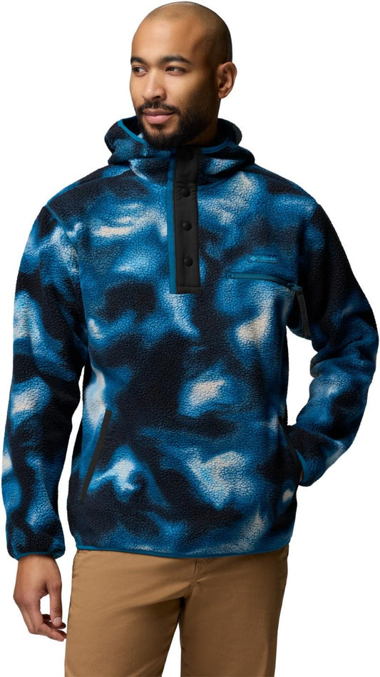 Helvetia II Printed Hoodie - Mens - phoenix blue dyeflow 1