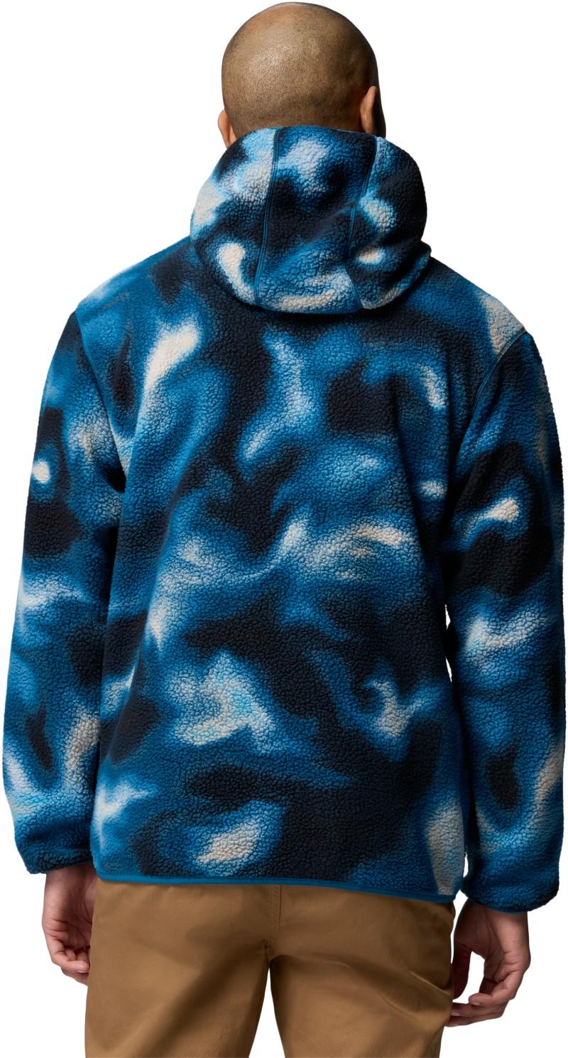 Helvetia II Printed Hoodie - Mens - phoenix blue dyeflow 1