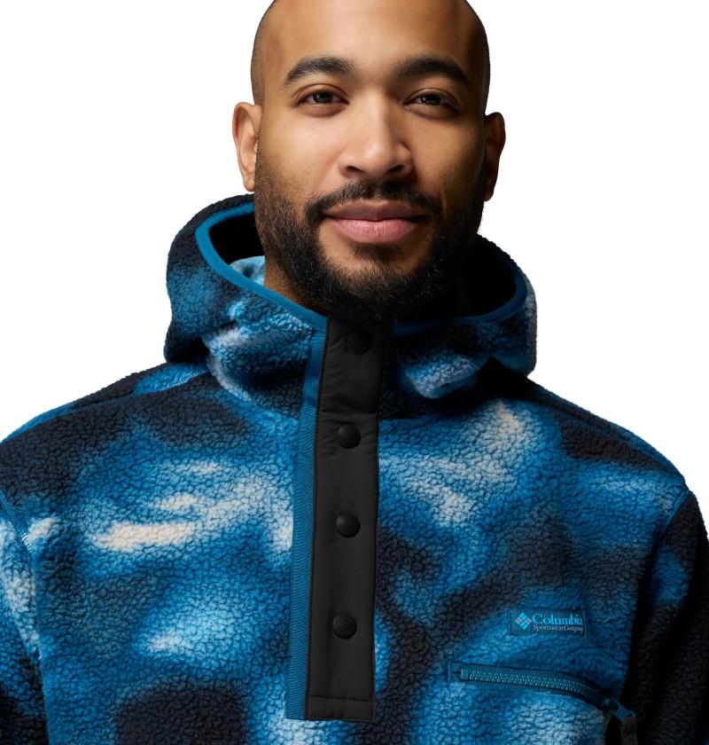 Helvetia II Printed Hoodie - Mens - phoenix blue dyeflow 1