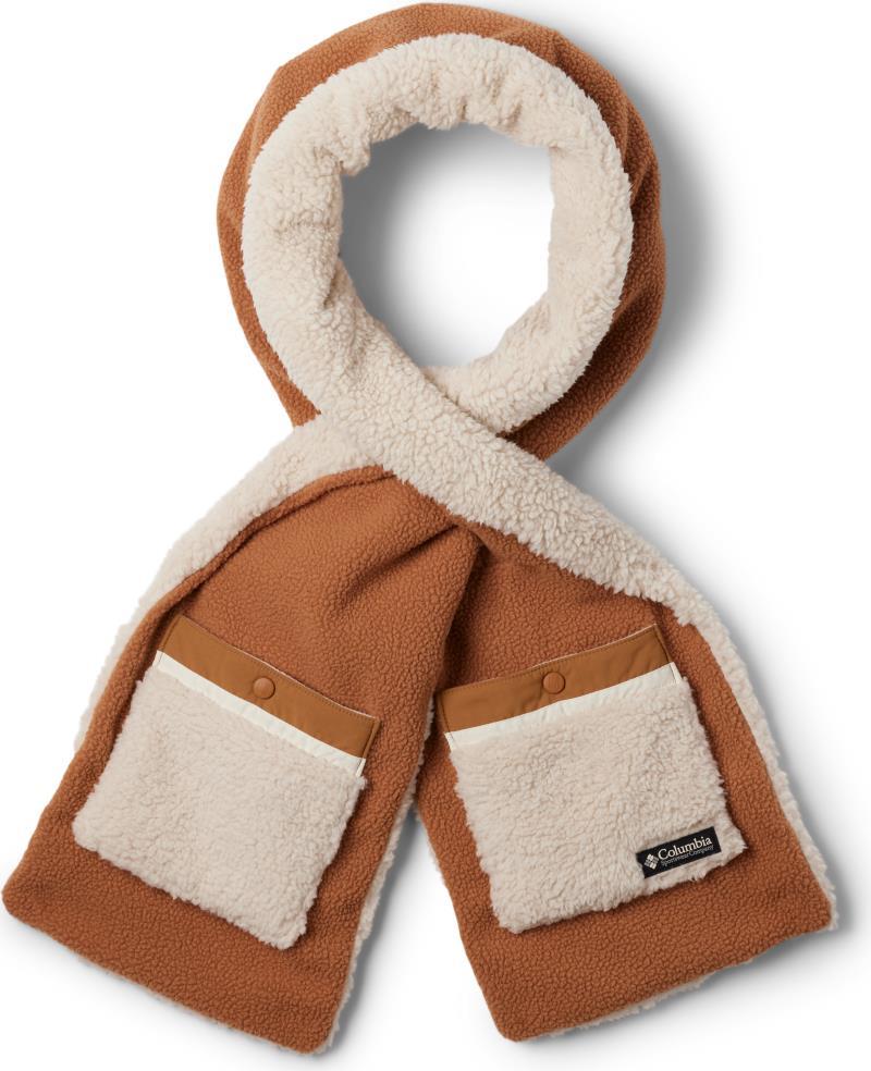 Helvetia Sherpa Scarf - Camel Brown / Dark Stone 2