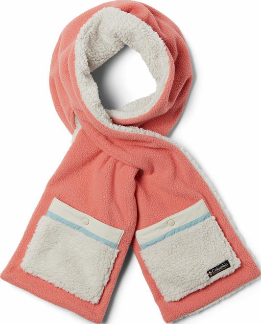 Helvetia Sherpa Scarf - Faded Peach / Dark Stone 1
