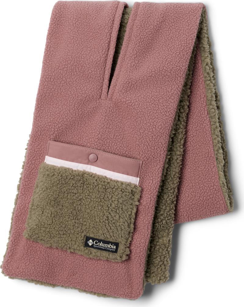 Helvetia Sherpa Scarf - Fig / Stone Green 2