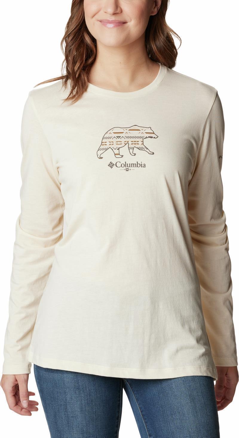 Hidden Haven LS Tee - Womens - Chalk / Bearly Checkered 1
