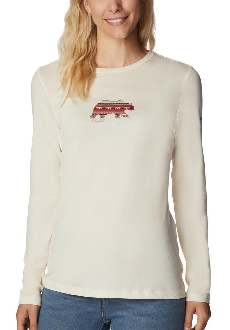 Hidden Haven LS Tee - Womens - Chalk / Bearly Print 1
