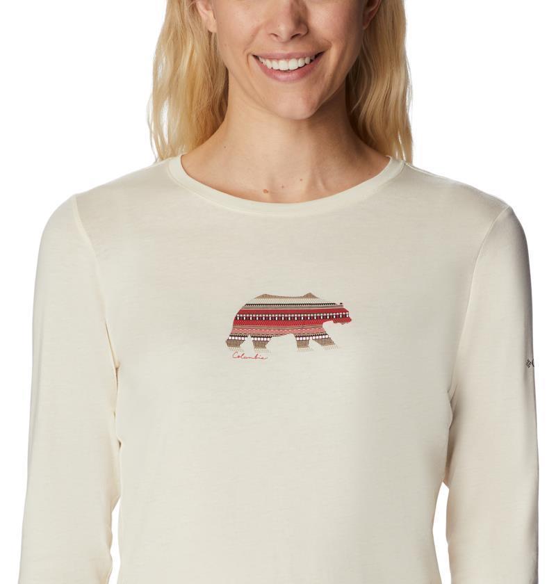 Hidden Haven LS Tee - Womens - Chalk / Bearly Print 5