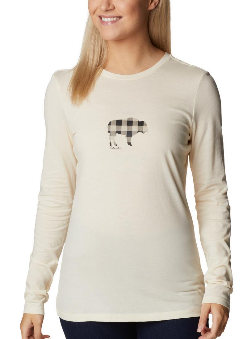 Hidden Haven LS Tee - Womens - Chalk / Range Roam Print 1