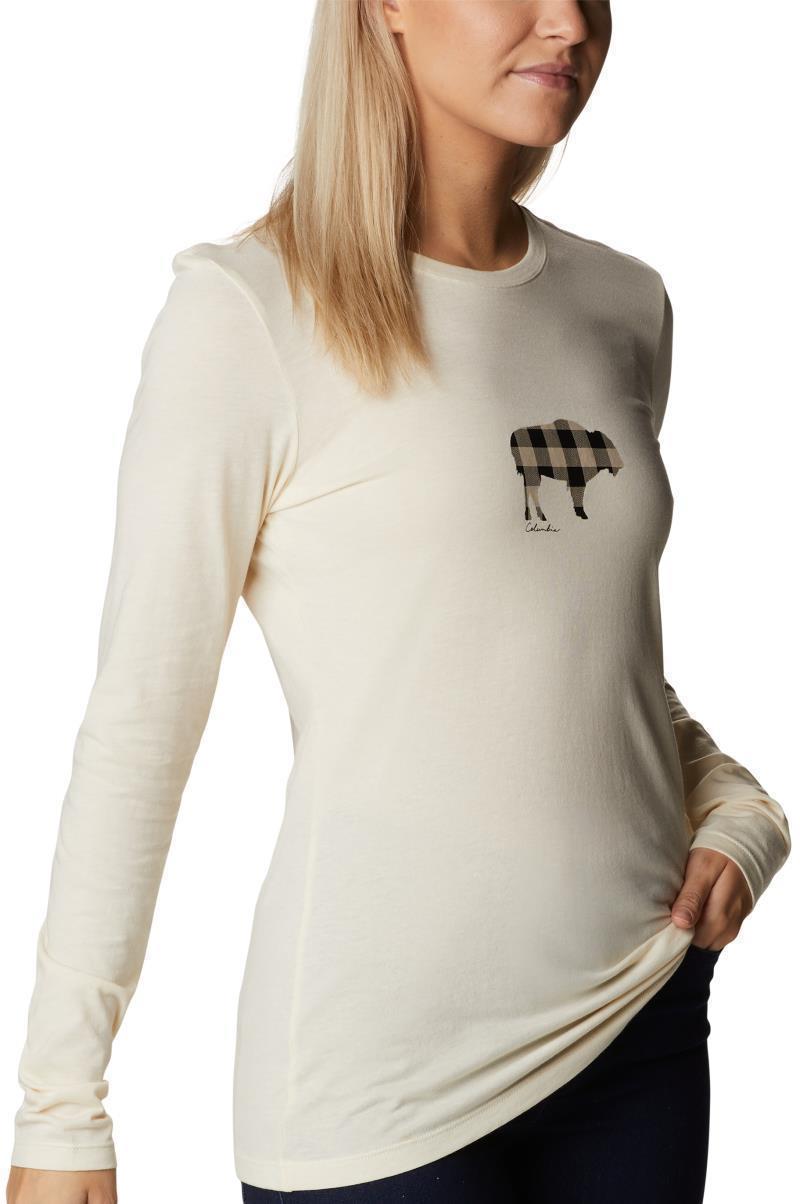 Hidden Haven LS Tee - Womens - Chalk / Range Roam Print 3
