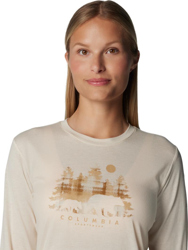 Hidden Haven LS Tee - Womens - Chalk / Treehome Omblur 3