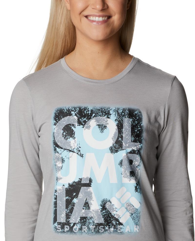 Hidden Haven LS Tee - Womens - Columbia Grey Heather / Looking Up 5