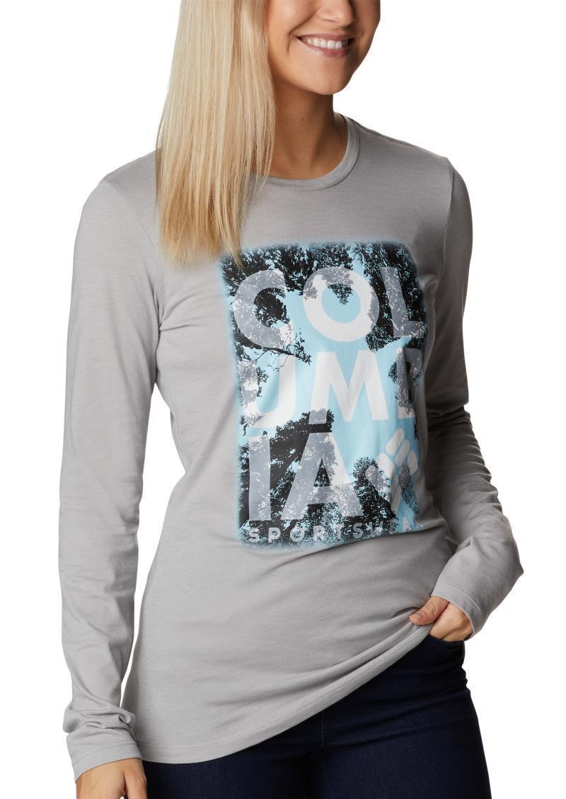 Hidden Haven LS Tee - Womens - Columbia Grey Heather / Looking Up 3