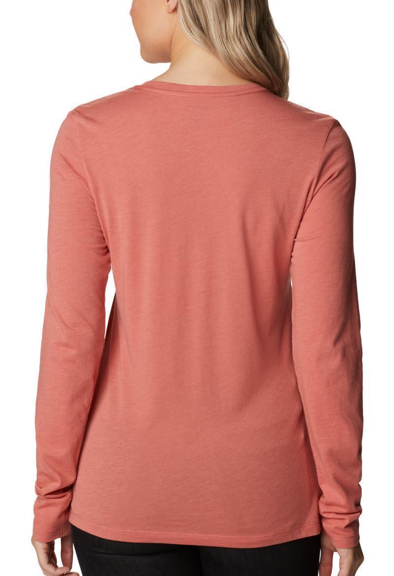 Hidden Haven LS Tee - Womens - Dark Coral Heather / Looking Up 4