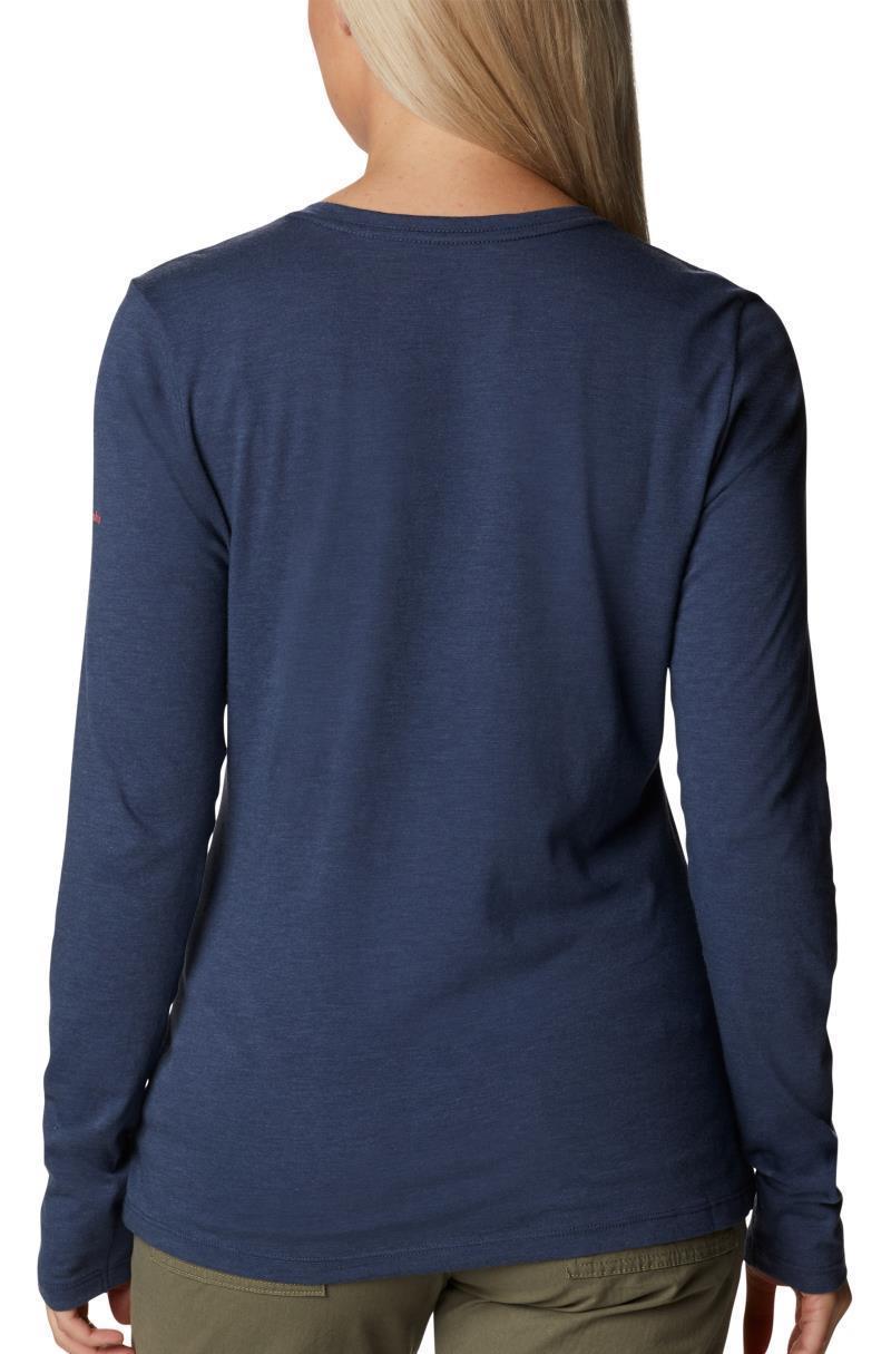 Hidden Haven LS Tee - Womens - Nocturnal Heather / Bearly Print 4