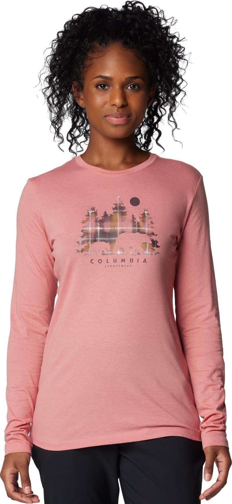 Hidden Haven LS Tee - Womens - Pink Agave / Treehome Omblur 1