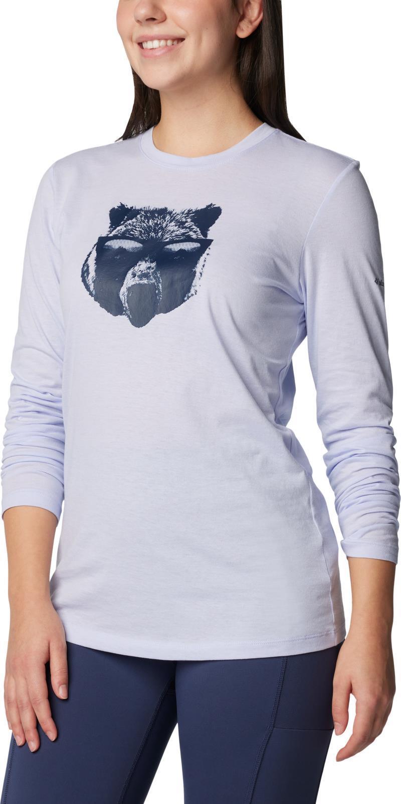 Hidden Haven LS Tee - Womens - Snowdrift / Bearly Shades 3