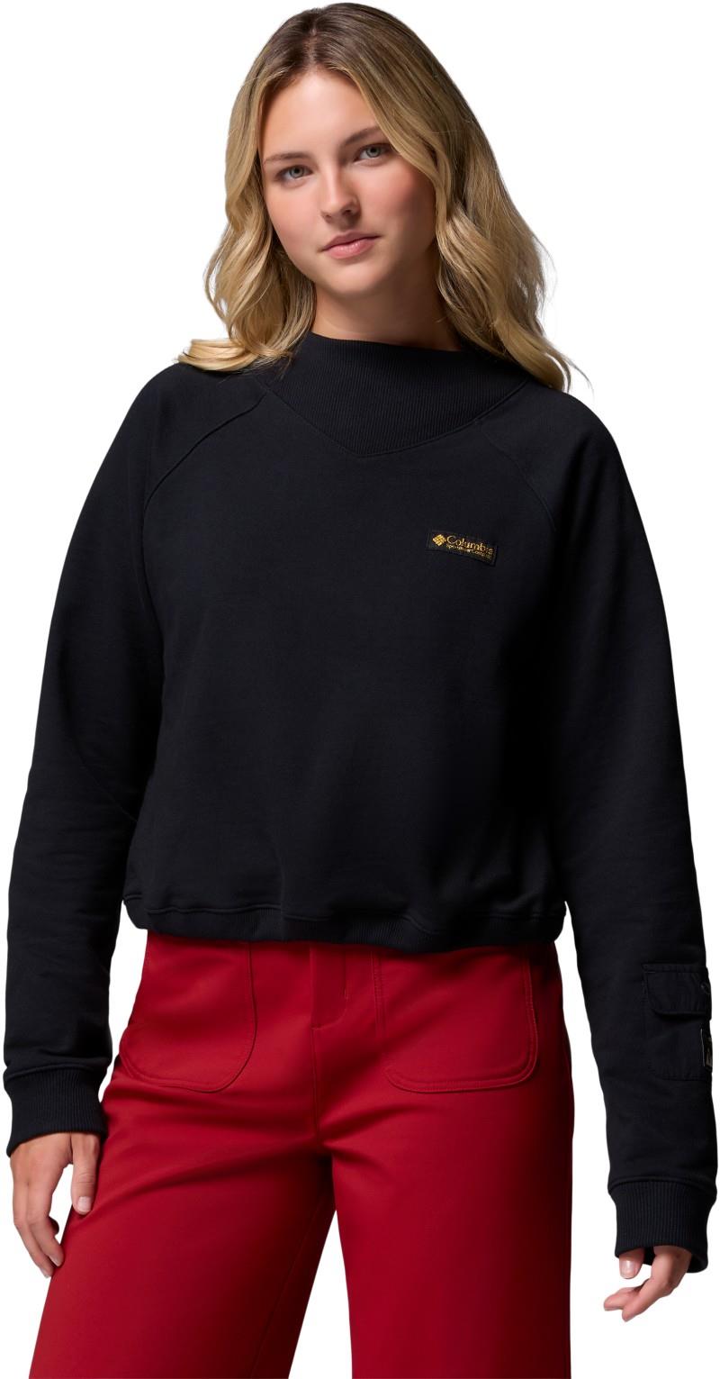 High Cascades Crop French Terry LS - Womens - black 1