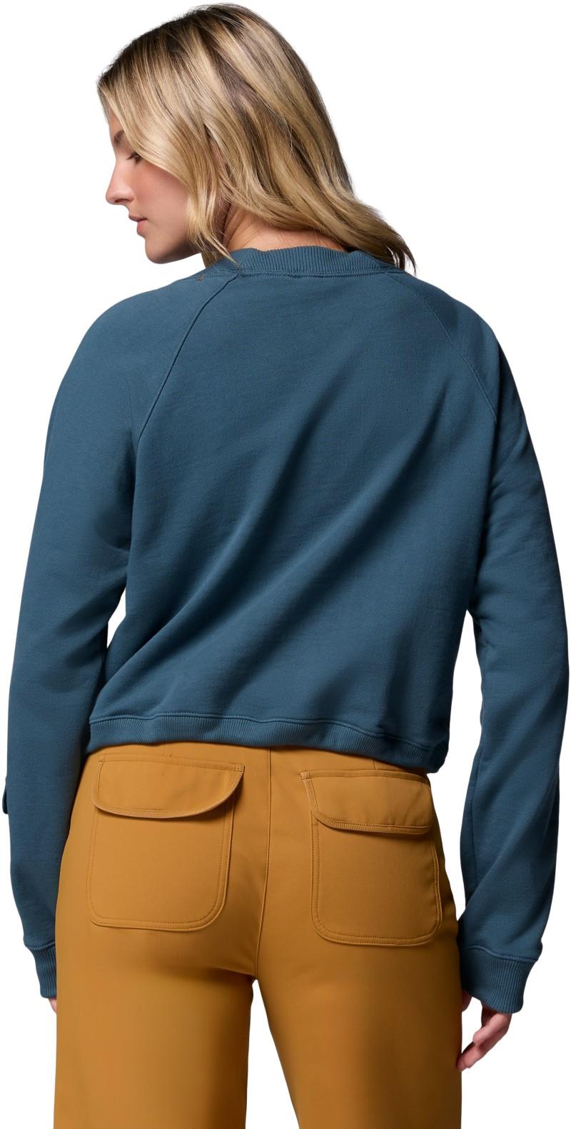 High Cascades Crop French Terry LS - Womens - everblue 1