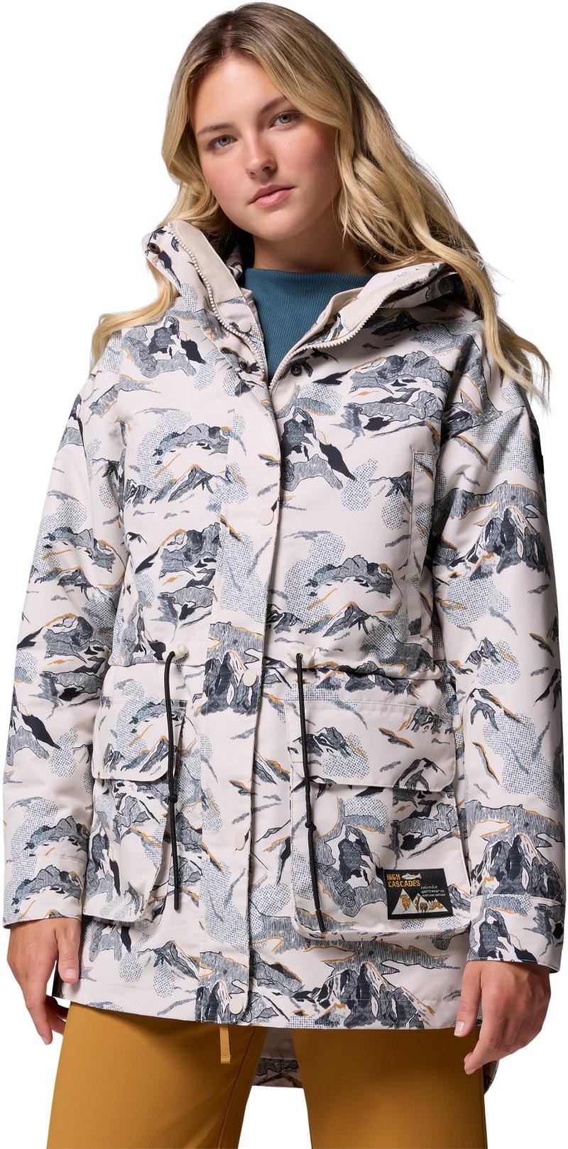 High Cascades Interchange Jacket - Womens - dark stone skylines 1