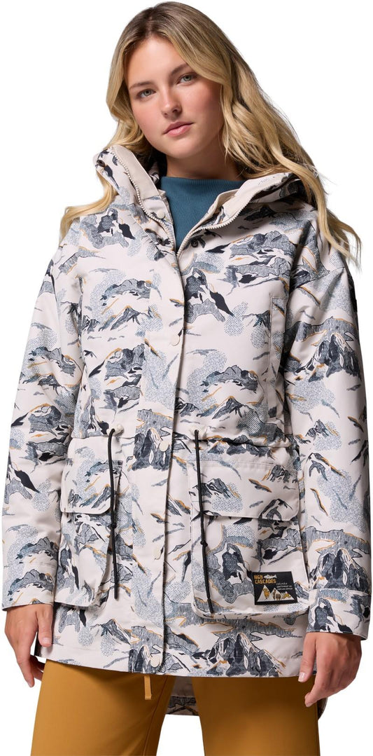 High Cascades Interchange Jacket - Womens - dark stone skylines 1