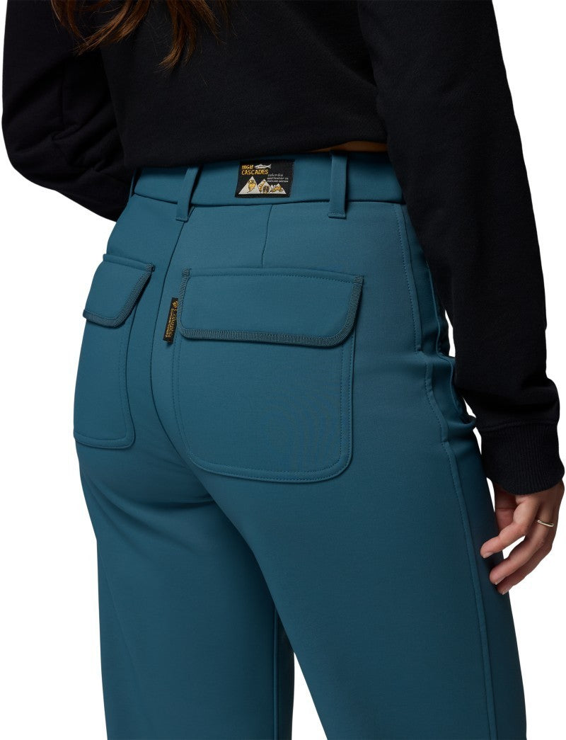 High Cascades Wide Leg Softshell Pants, Reg - Womens - everblue 1