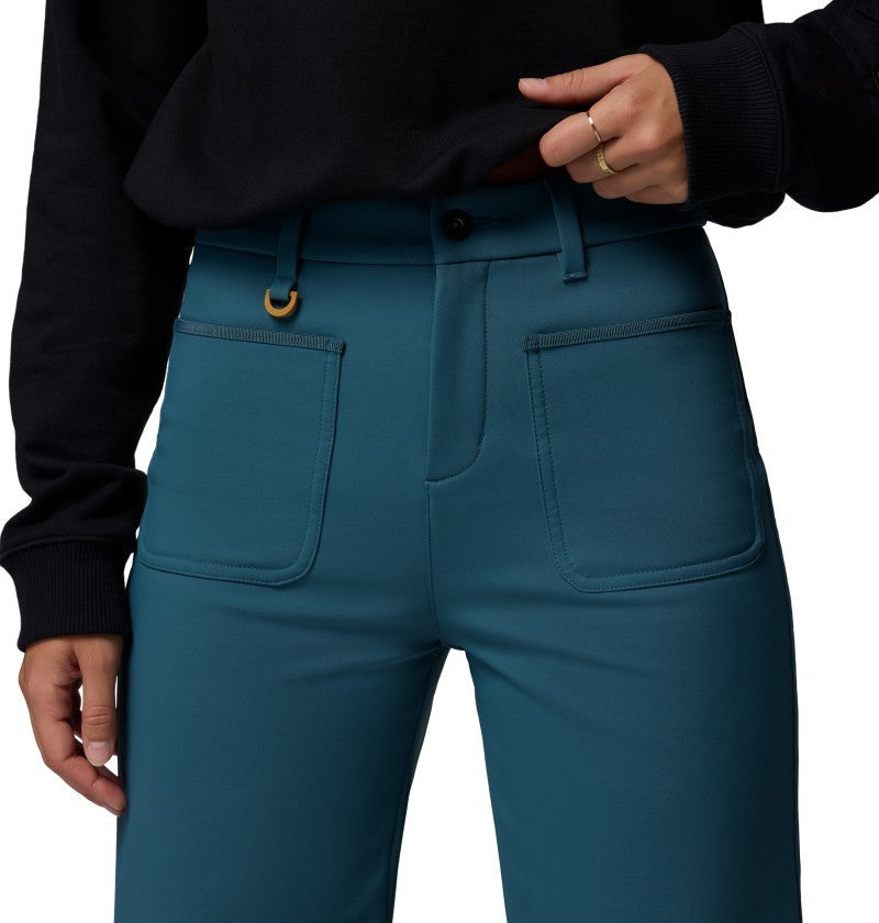 High Cascades Wide Leg Softshell Pants, Reg - Womens - everblue 1