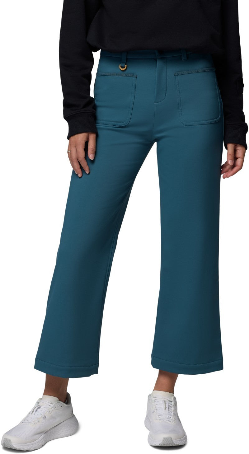 High Cascades Wide Leg Softshell Pants, Reg - Womens - everblue 1