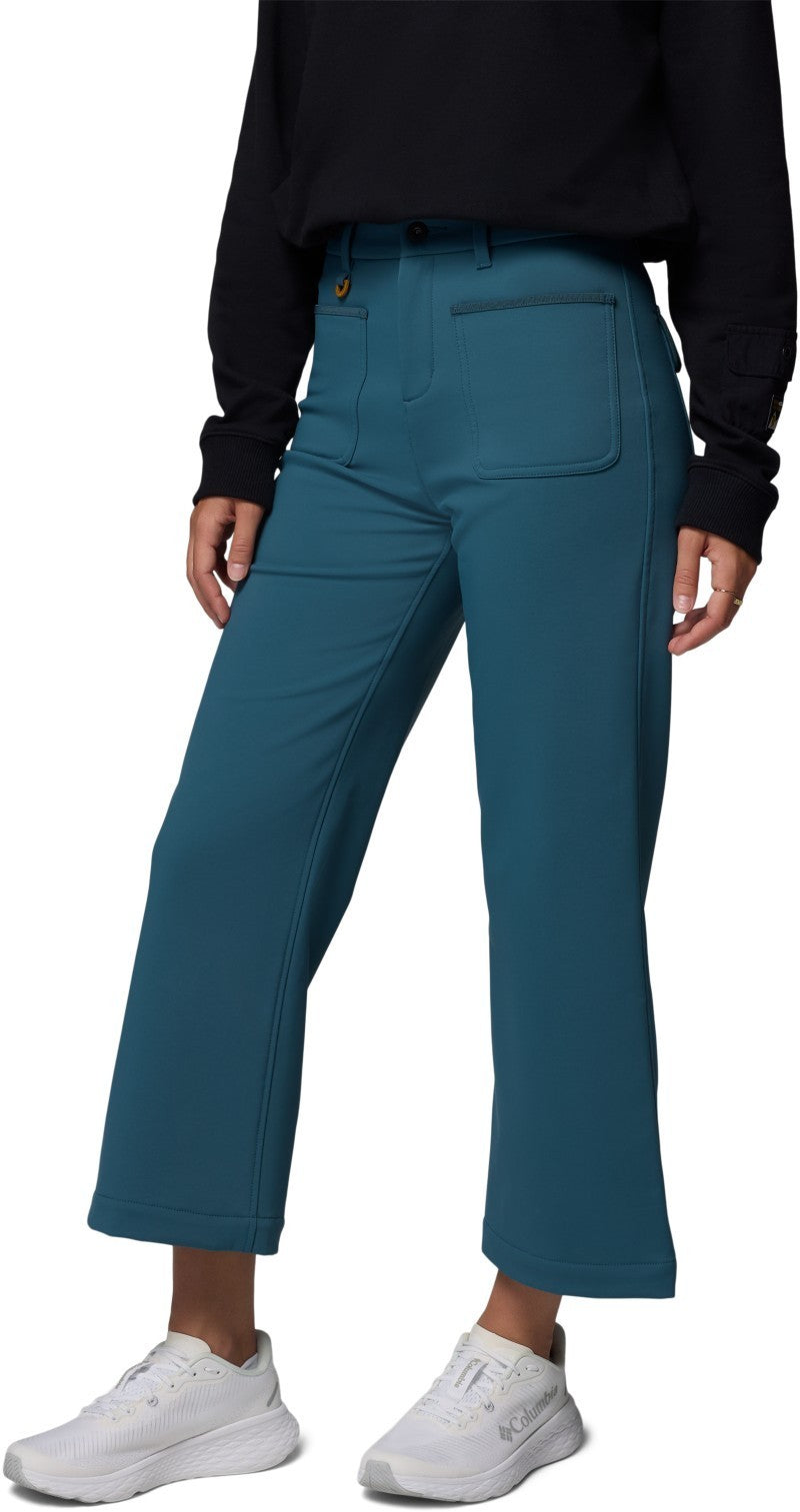 High Cascades Wide Leg Softshell Pants, Reg - Womens - everblue 1