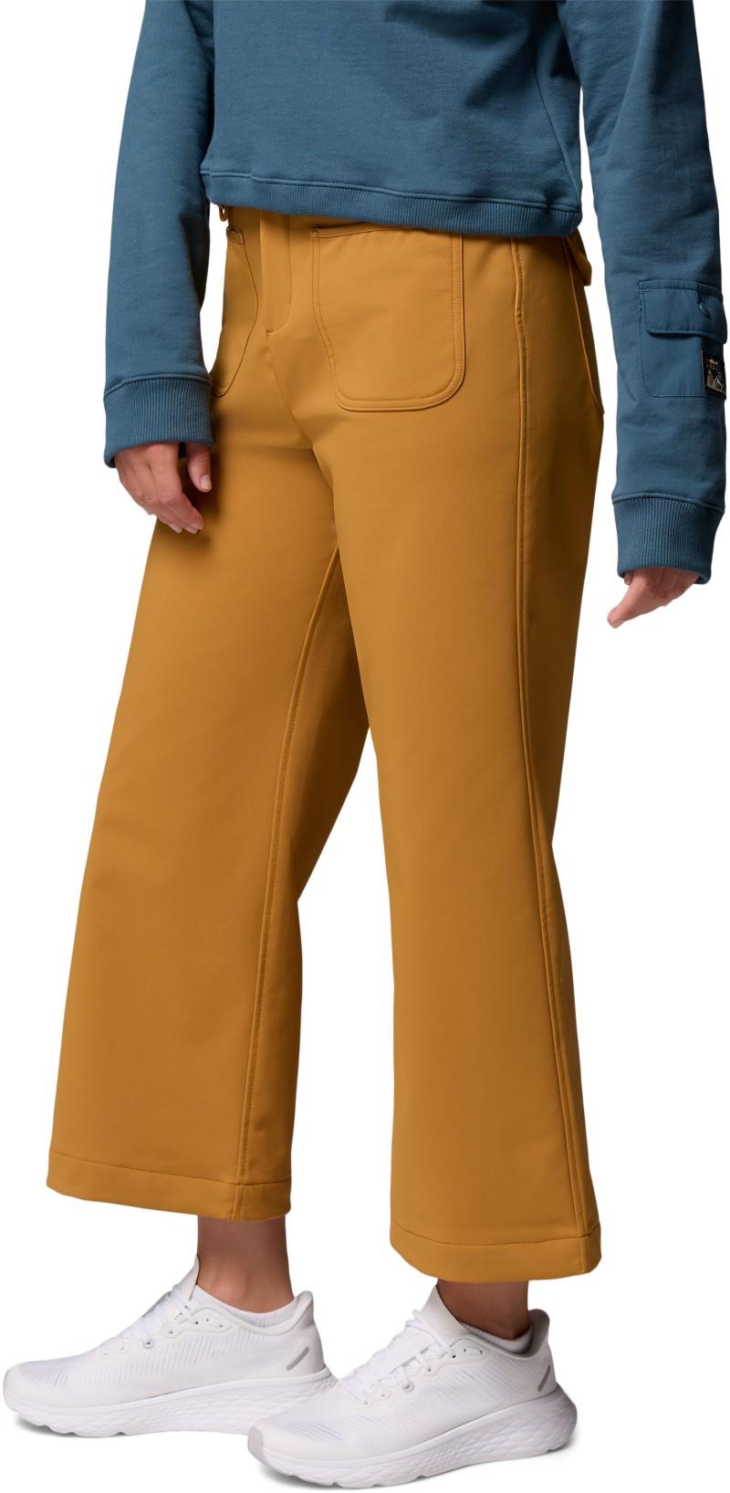 High Cascades Wide Leg Softshell Pants, Reg - Womens - maple sugar 1