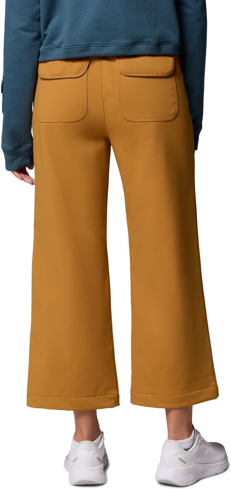 High Cascades Wide Leg Softshell Pants, Reg - Womens - maple sugar 1