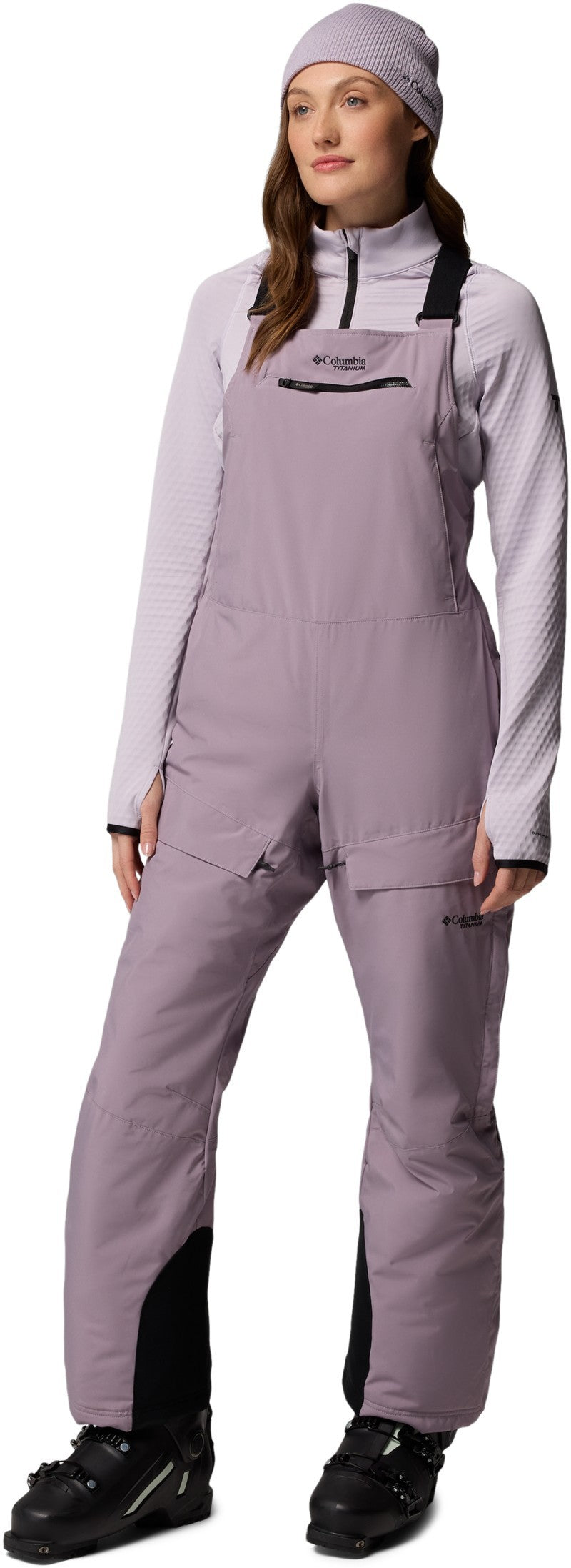 Highland Summit II Insulated BIbs, Long, Extended - Womens - shale purple 1