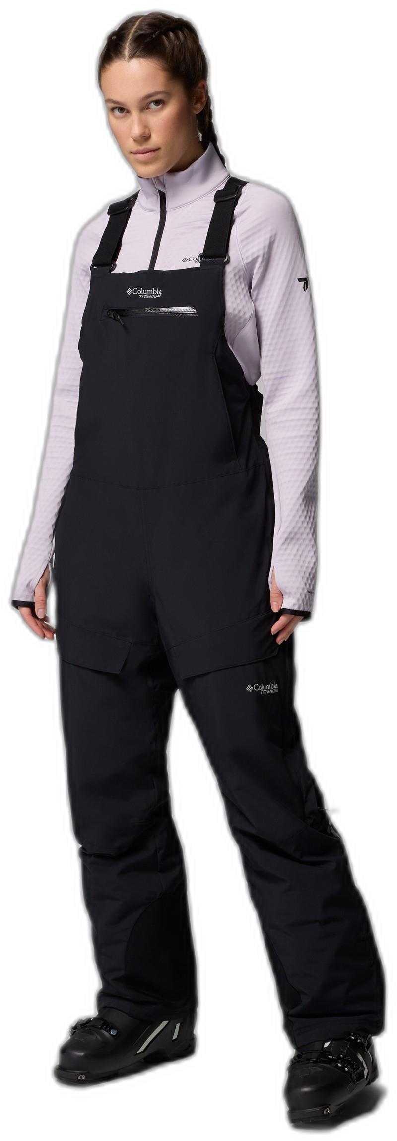 Highland Summit II Insulated BIbs, Reg - Womens - black 1