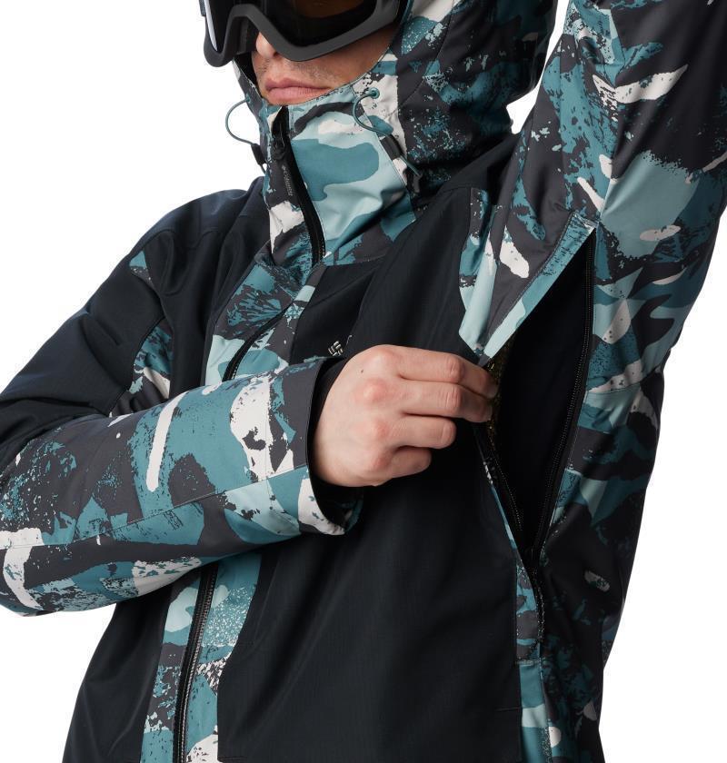 Highland Summit Jacket - Tall - Mens - metal geoglacial print / black 1