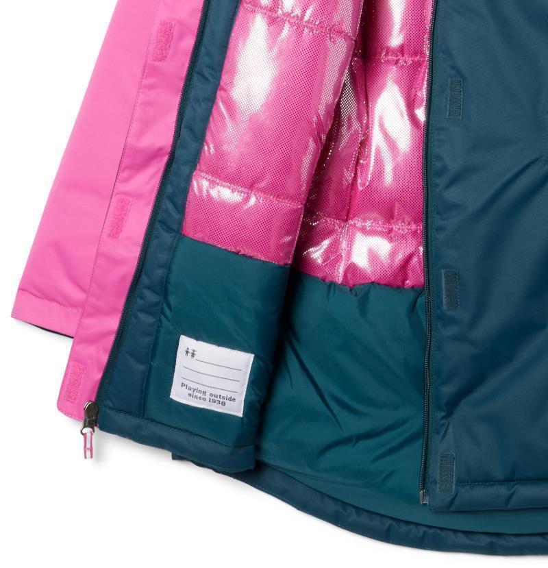 Hikebound Long Insulated Jacket - Youth Girls - Night Wave / Pink Ice 3