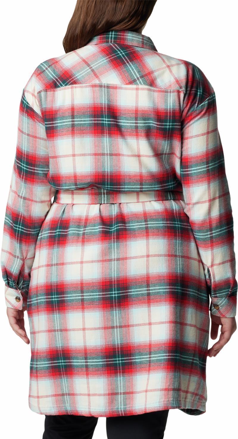Holly Hideaway Flannel Dress - Plus - Red Lily Ombre Tartan 2