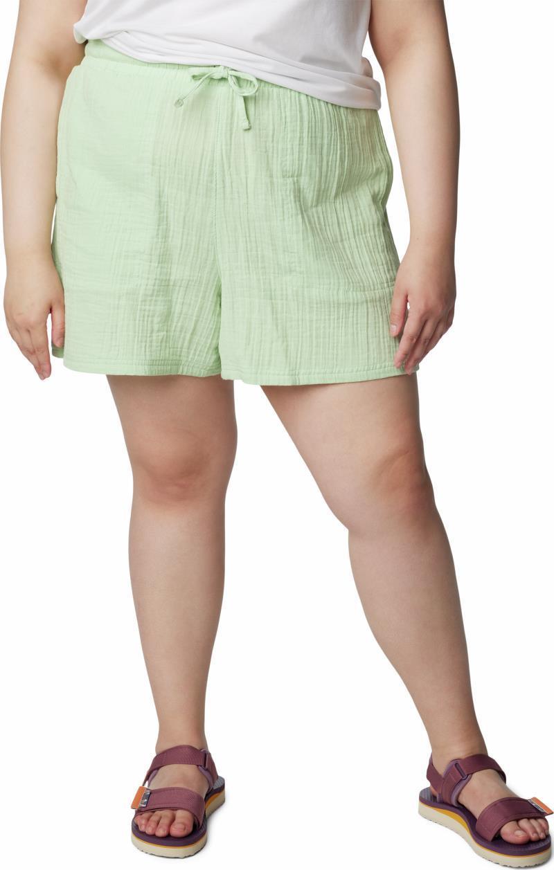 Holly Hideaway Breezy Shorts, 5" Inseam, Extended - Womens - Sage Leaf 1