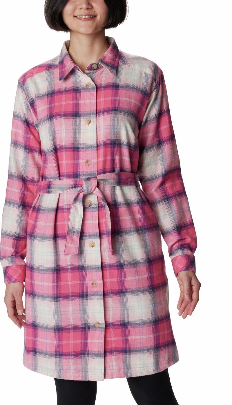 Holly Hideaway Flannel Dress - Camellia Rose Ombre Tartan 1
