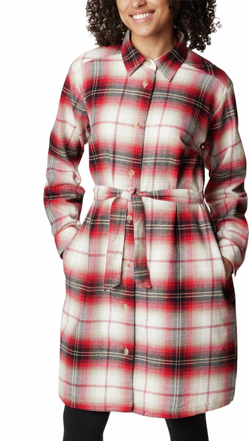 Holly Hideaway Flannel Dress - Chalk Ombre Tartan 1