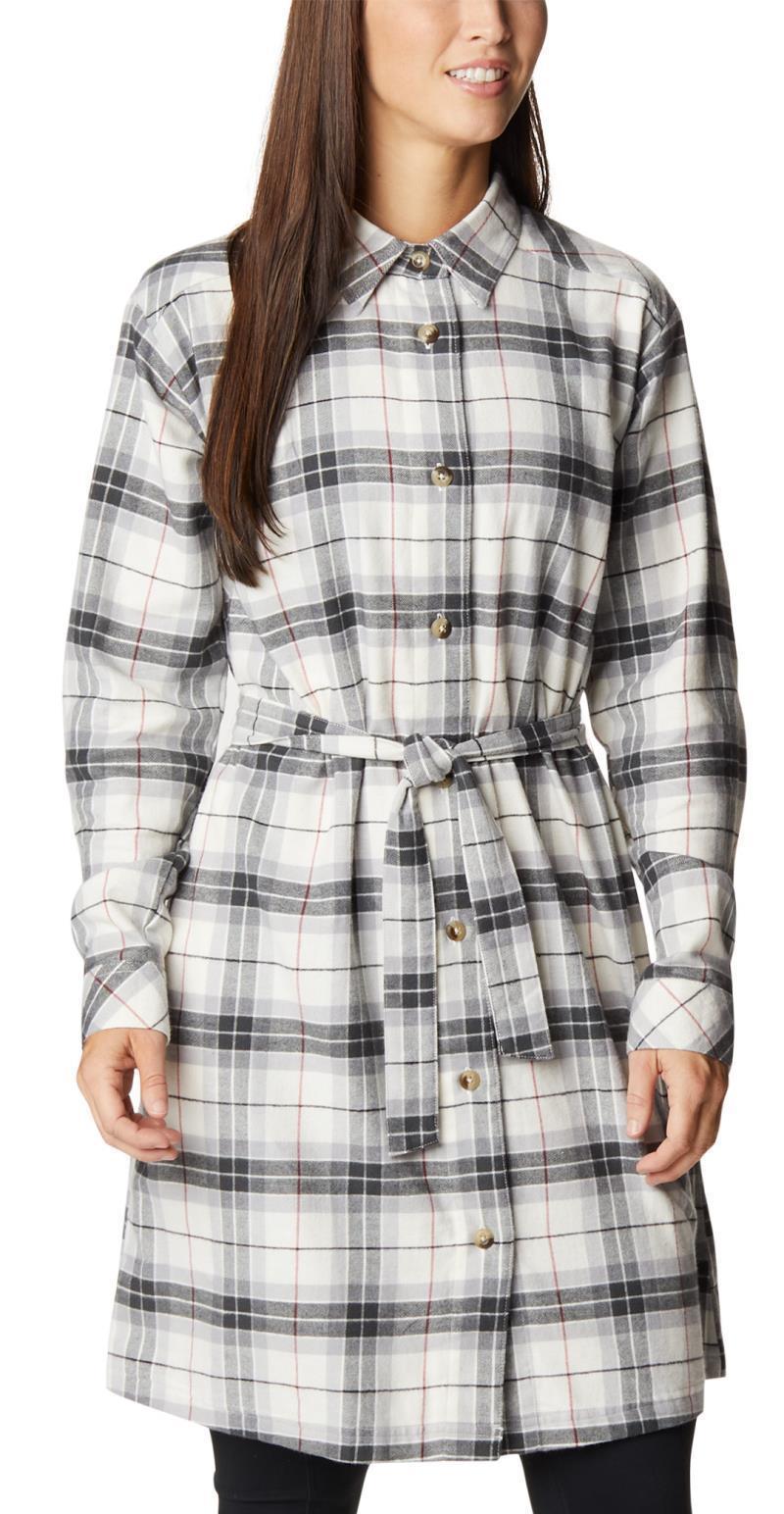 Holly Hideaway Flannel Dress - Chalk Twill 1
