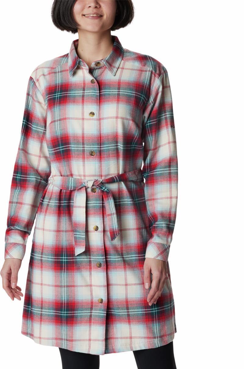 Holly Hideaway Flannel Dress - Red Lily Ombre Tartan 1