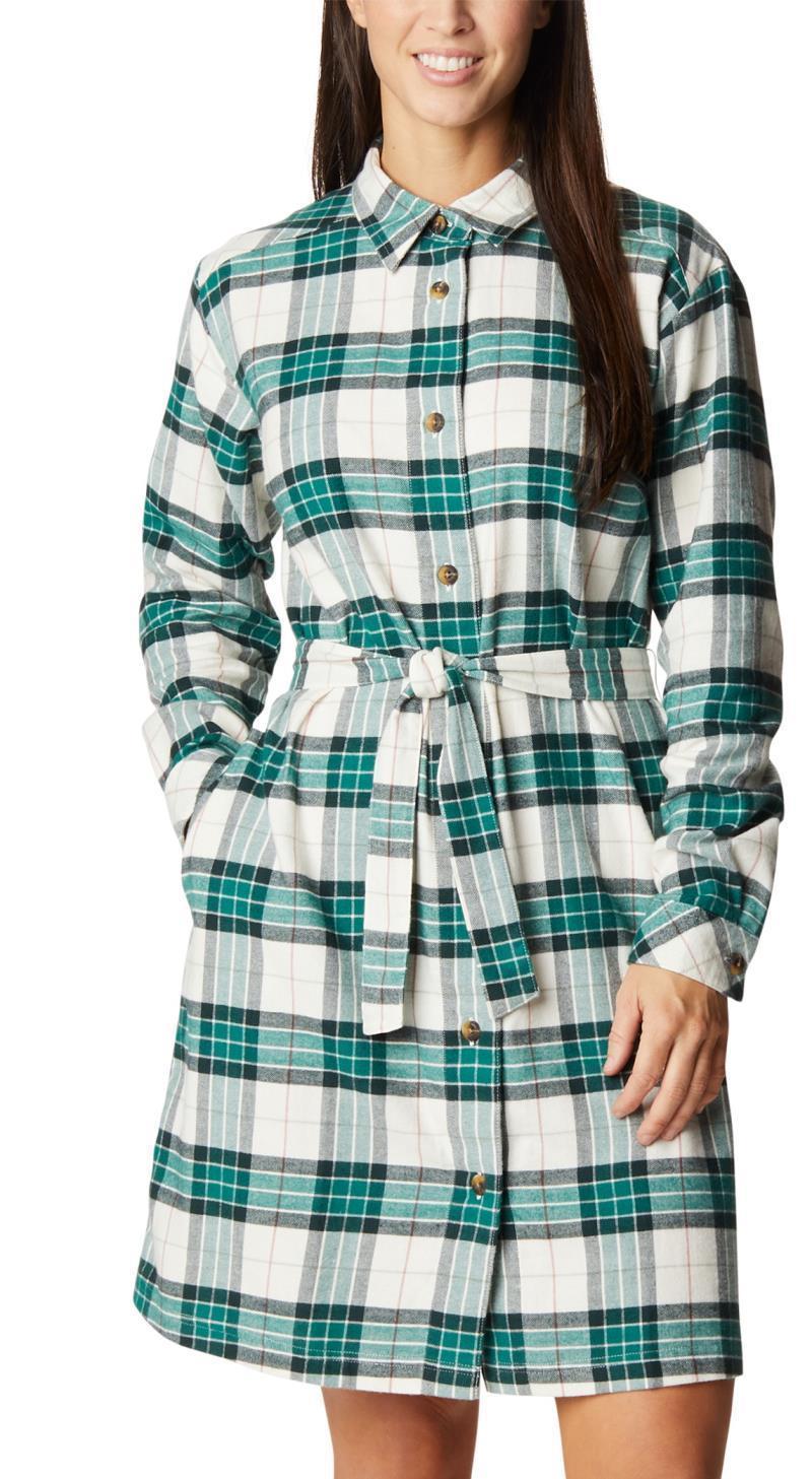Holly Hideaway Flannel Dress - Spruce Simple Tartan 1