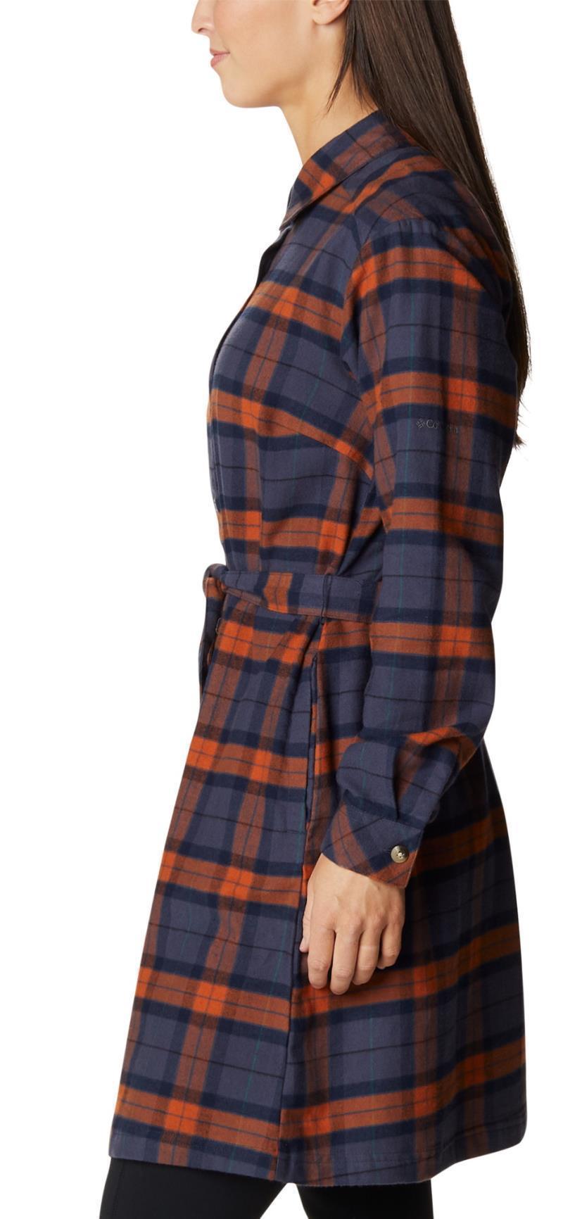 Holly Hideaway Flannel Dress - Warm Copper Simple Tartan 2